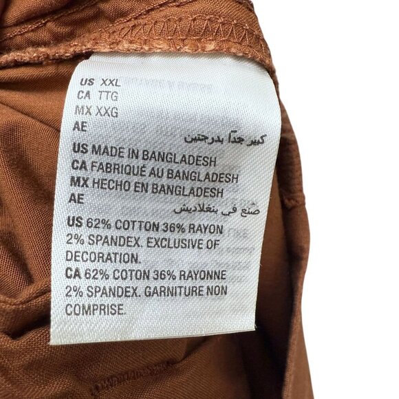 Style & Co. Embroidered Cropped Pants XXL Comfort Waist Pull On Ankle Capris - Picture 13 of 13